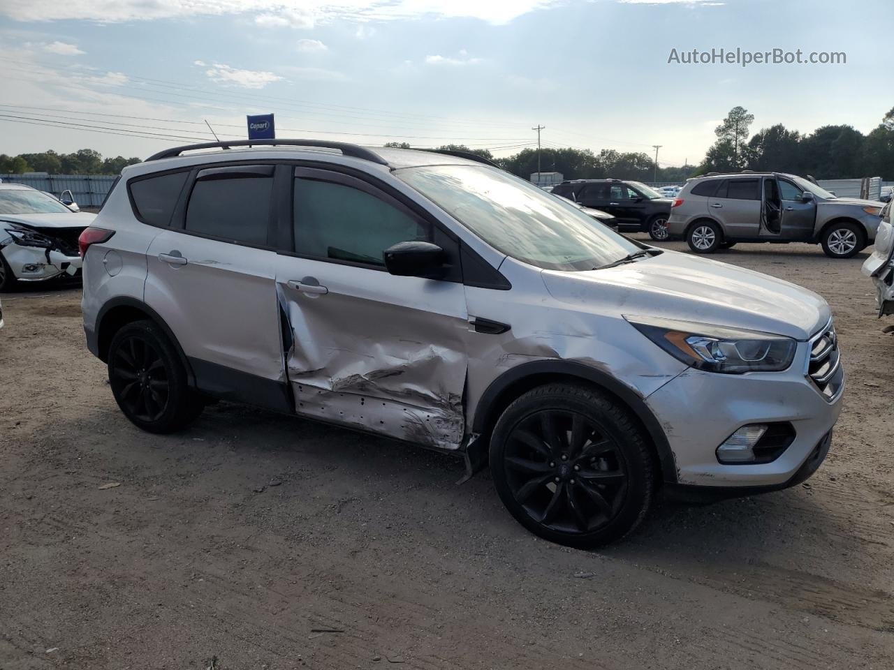2019 Ford Escape Se Silver vin: 1FMCU0GD1KUB08872