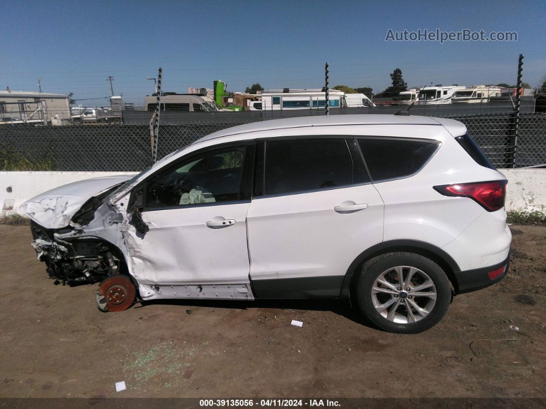 2019 Ford Escape Se White vin: 1FMCU0GD1KUB11299