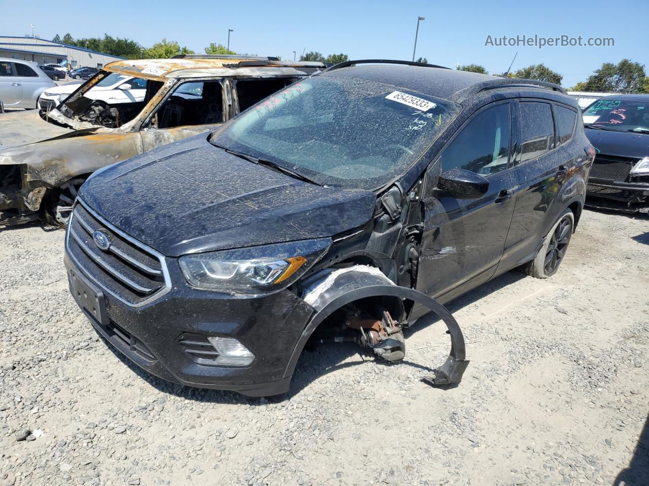 2019 Ford Escape Se Черный vin: 1FMCU0GD1KUB79795