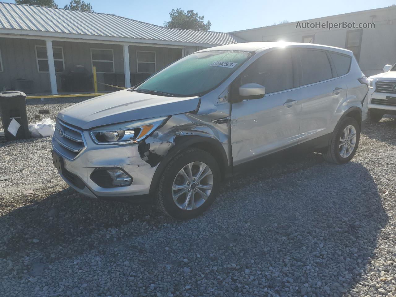 2017 Ford Escape Se Silver vin: 1FMCU0GD2HUD40082