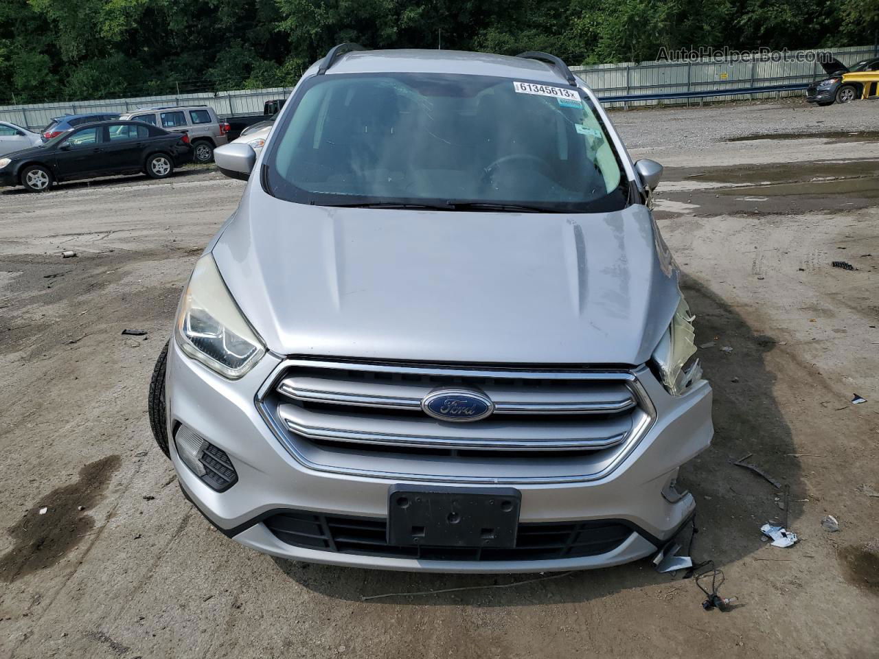 2017 Ford Escape Se Silver vin: 1FMCU0GD2HUE42885