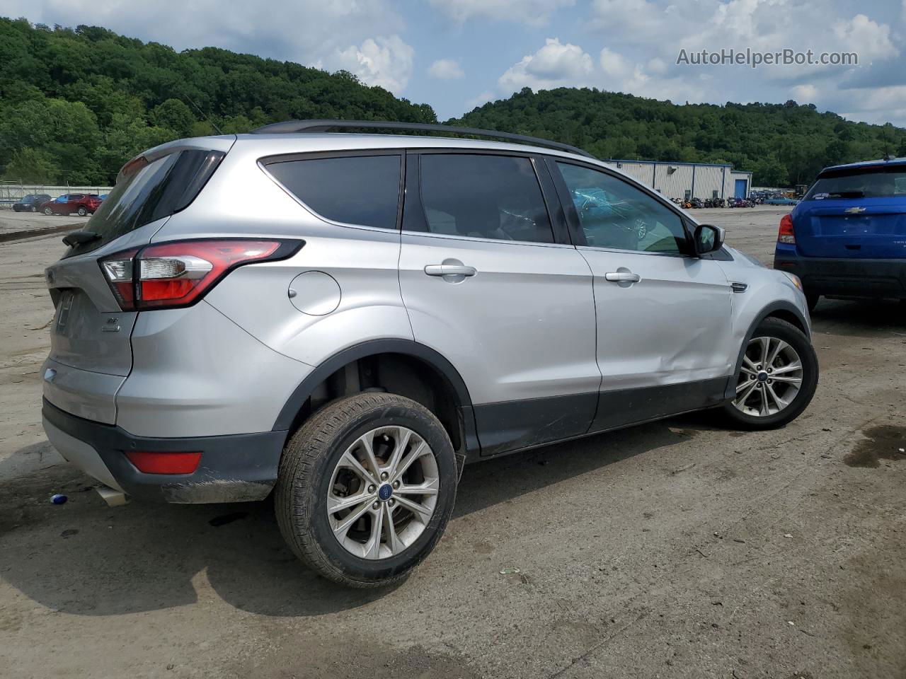 2017 Ford Escape Se Silver vin: 1FMCU0GD2HUE42885