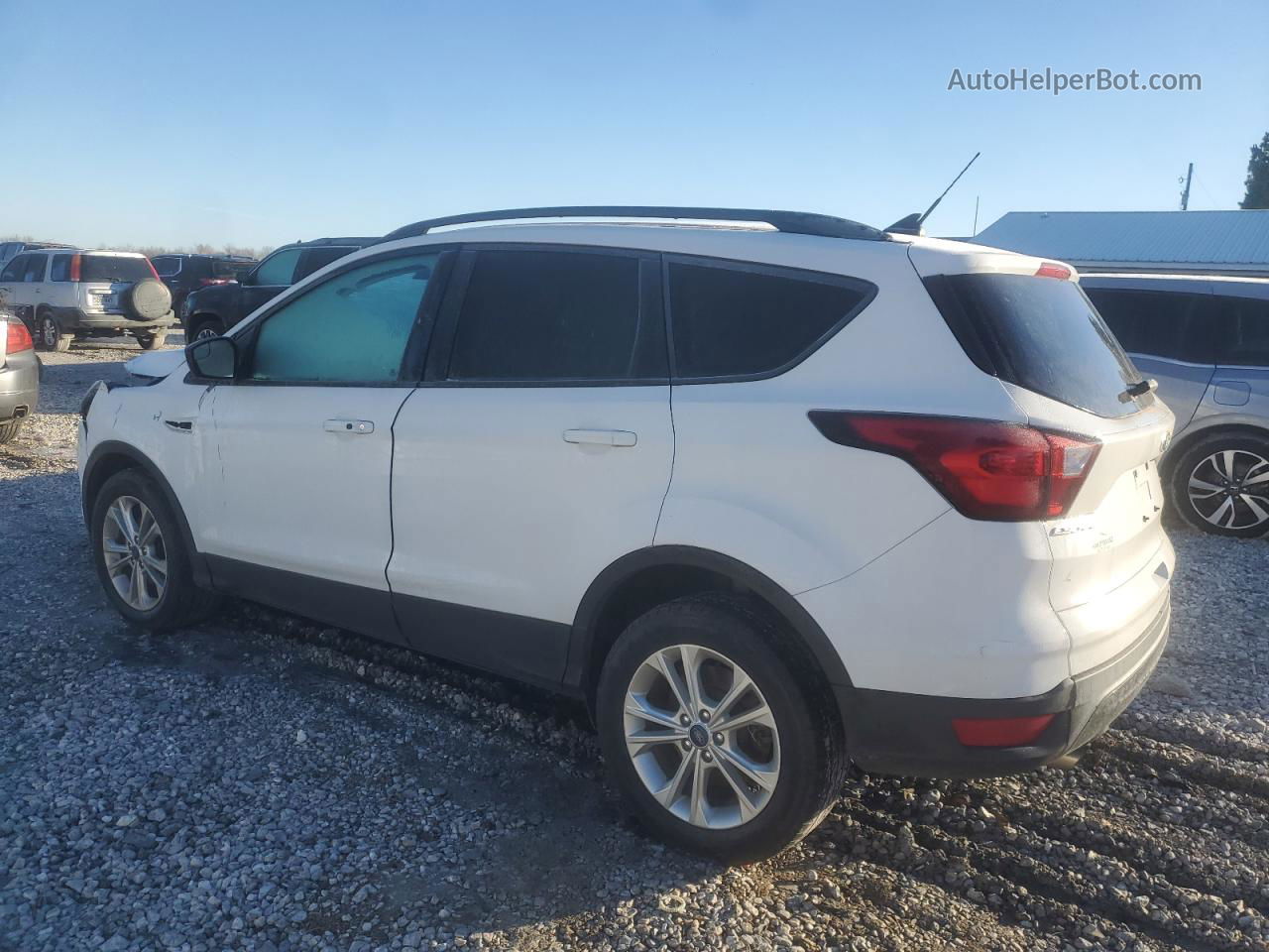 2019 Ford Escape Se White vin: 1FMCU0GD2KUA29873