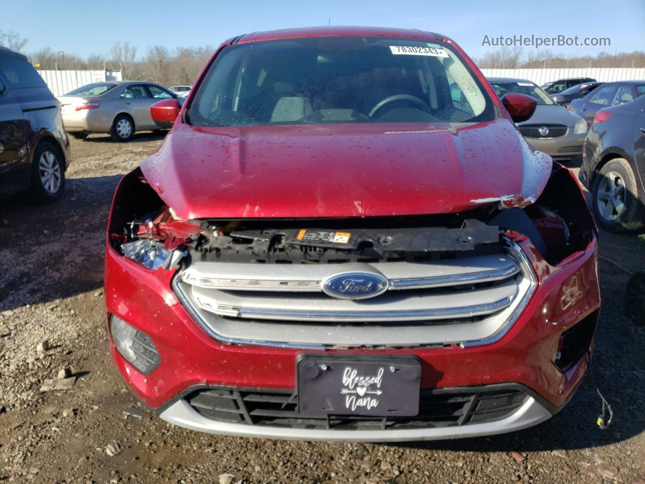 2019 Ford Escape Se Burgundy vin: 1FMCU0GD2KUA68771