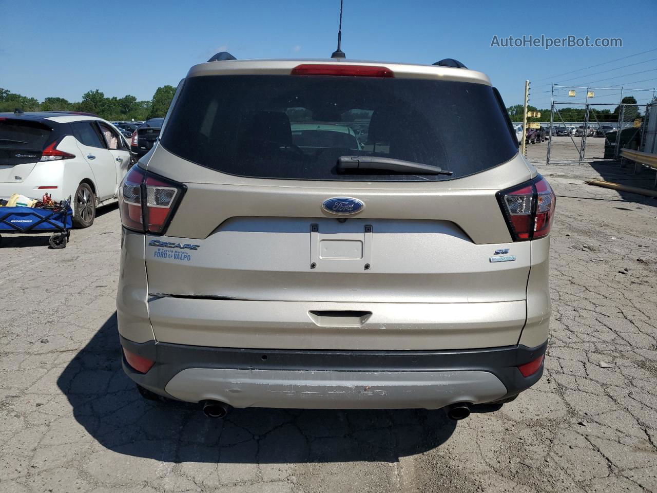 2017 Ford Escape Se Silver vin: 1FMCU0GD3HUC47247