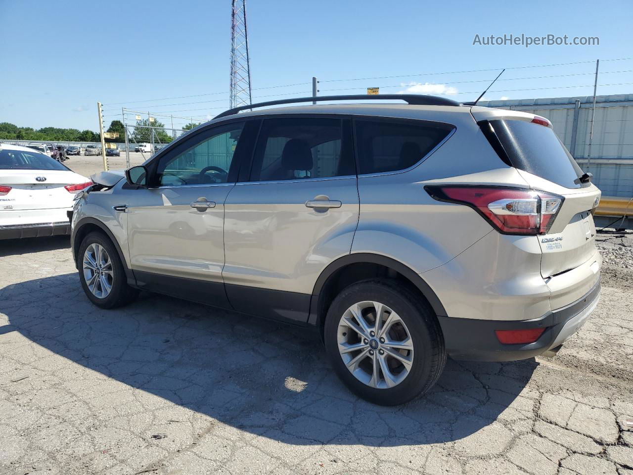 2017 Ford Escape Se Silver vin: 1FMCU0GD3HUC47247