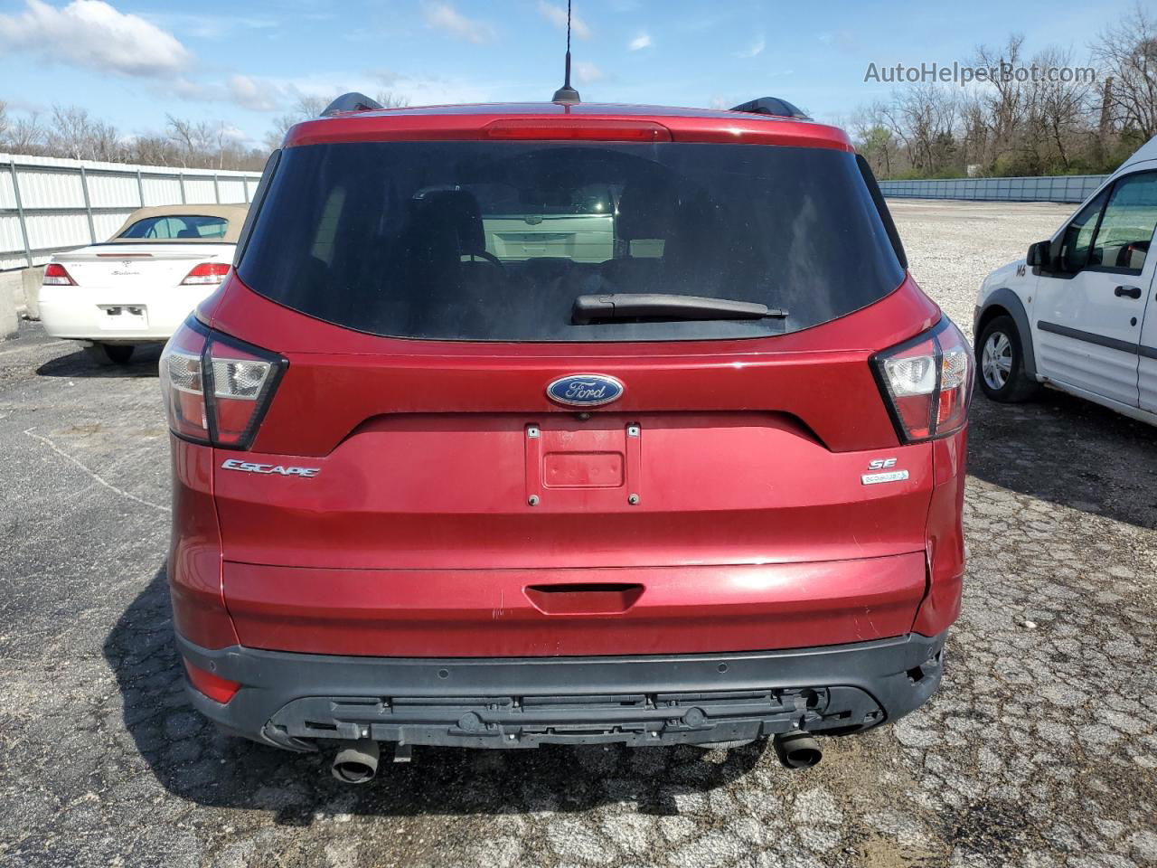 2017 Ford Escape Se Maroon vin: 1FMCU0GD3HUD39619