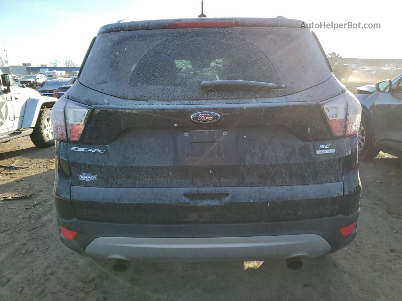 2017 Ford Escape Se Черный vin: 1FMCU0GD3HUD46070