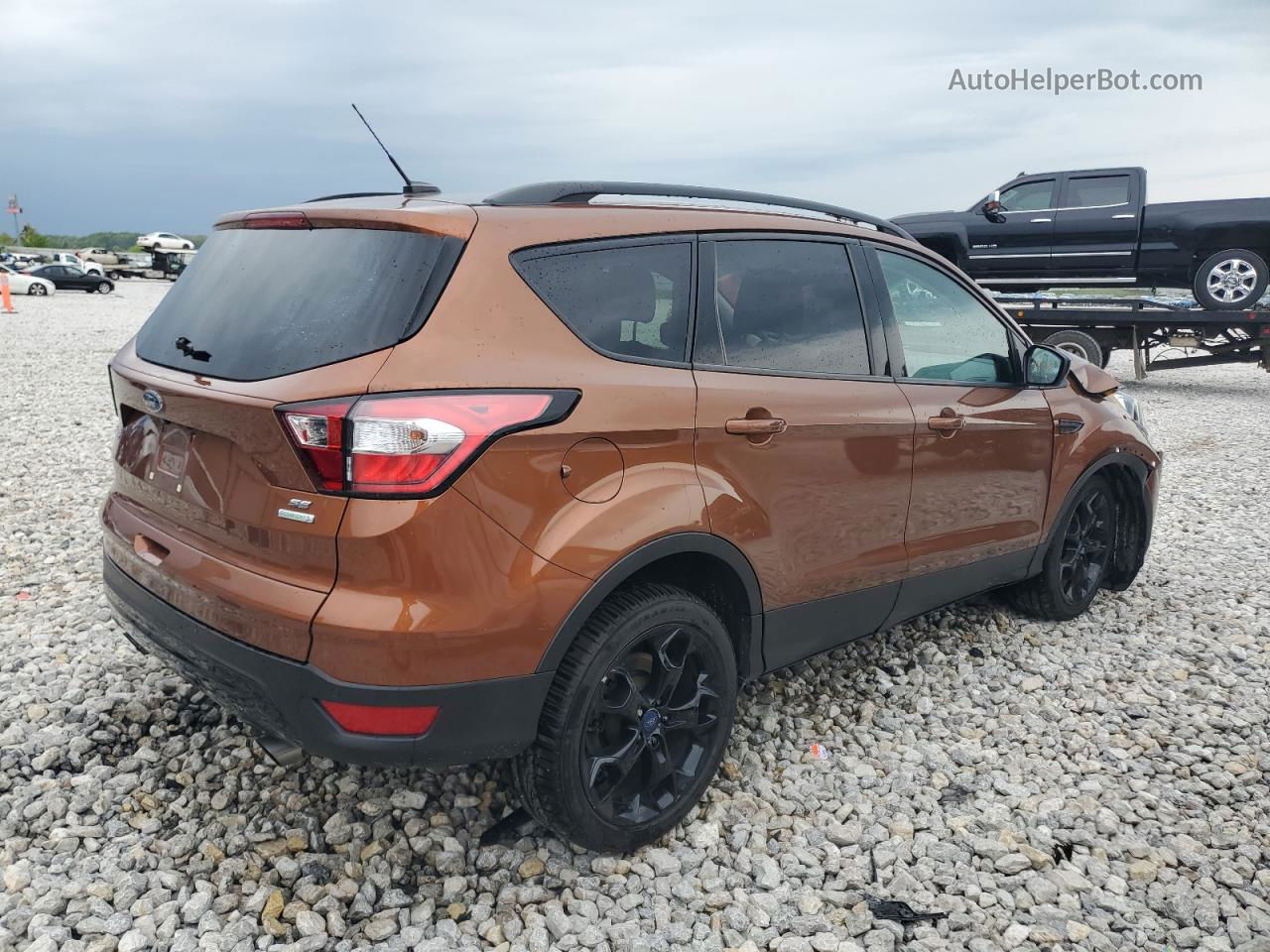 2017 Ford Escape Se Orange vin: 1FMCU0GD3HUD74872