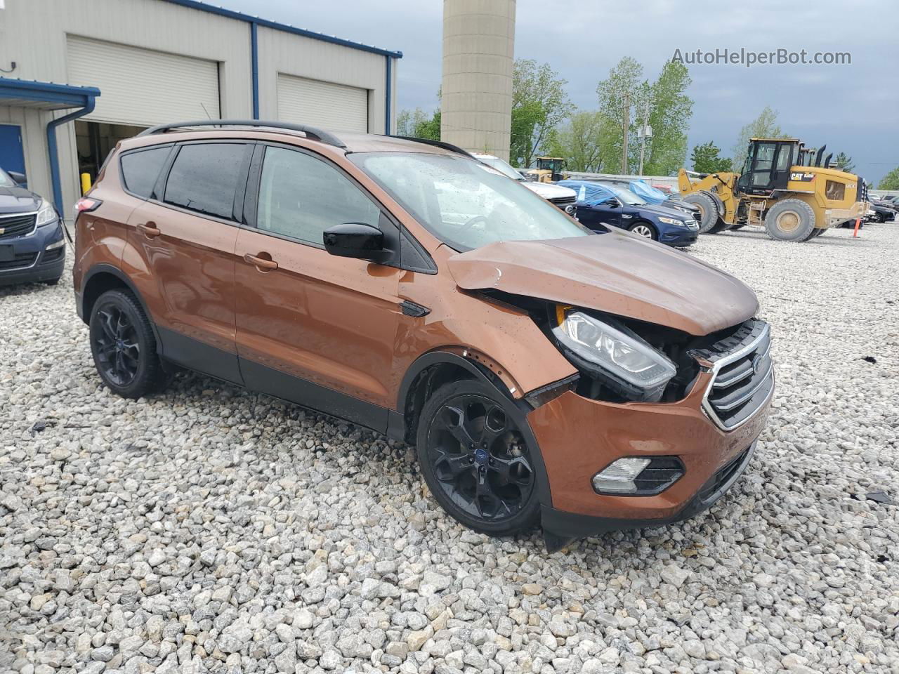 2017 Ford Escape Se Orange vin: 1FMCU0GD3HUD74872