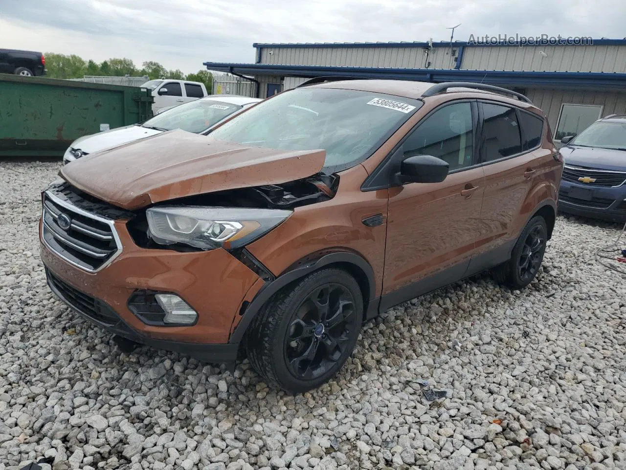 2017 Ford Escape Se Orange vin: 1FMCU0GD3HUD74872