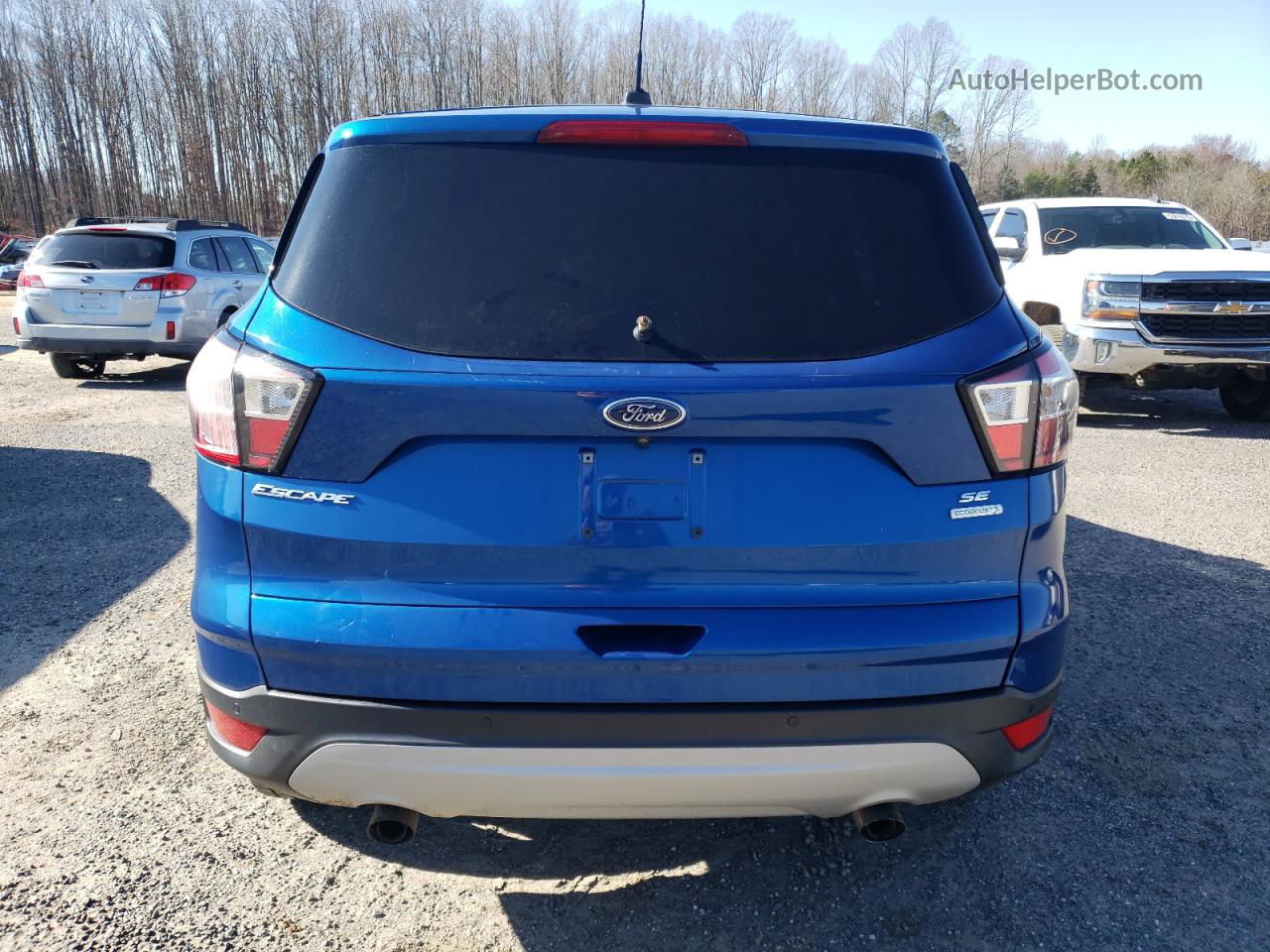 2017 Ford Escape Se Blue vin: 1FMCU0GD3HUE75622