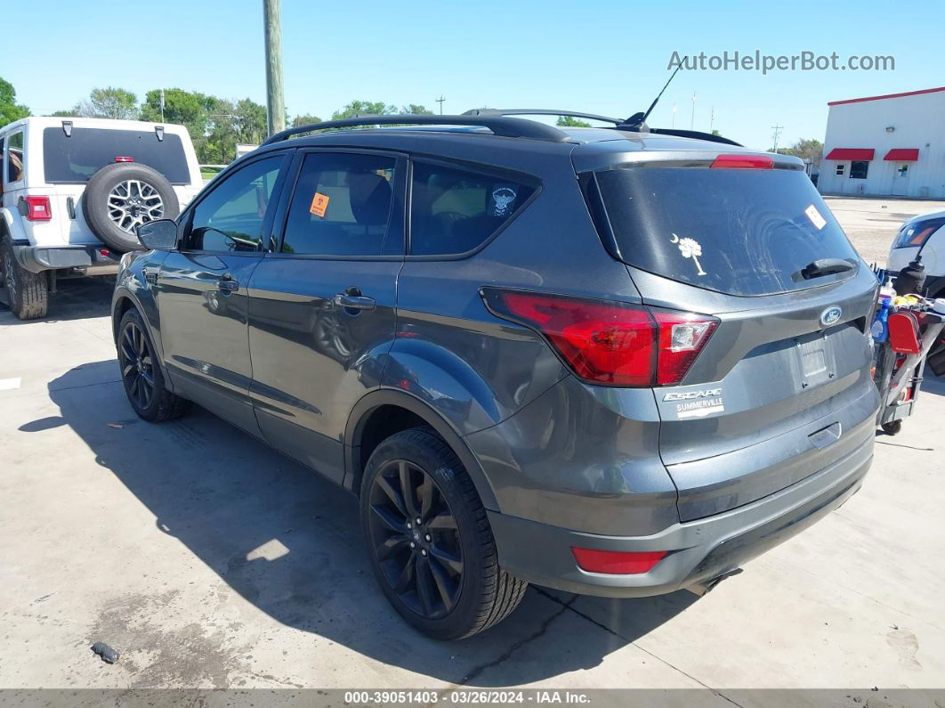 2019 Ford Escape Se Gray vin: 1FMCU0GD3KUC57235