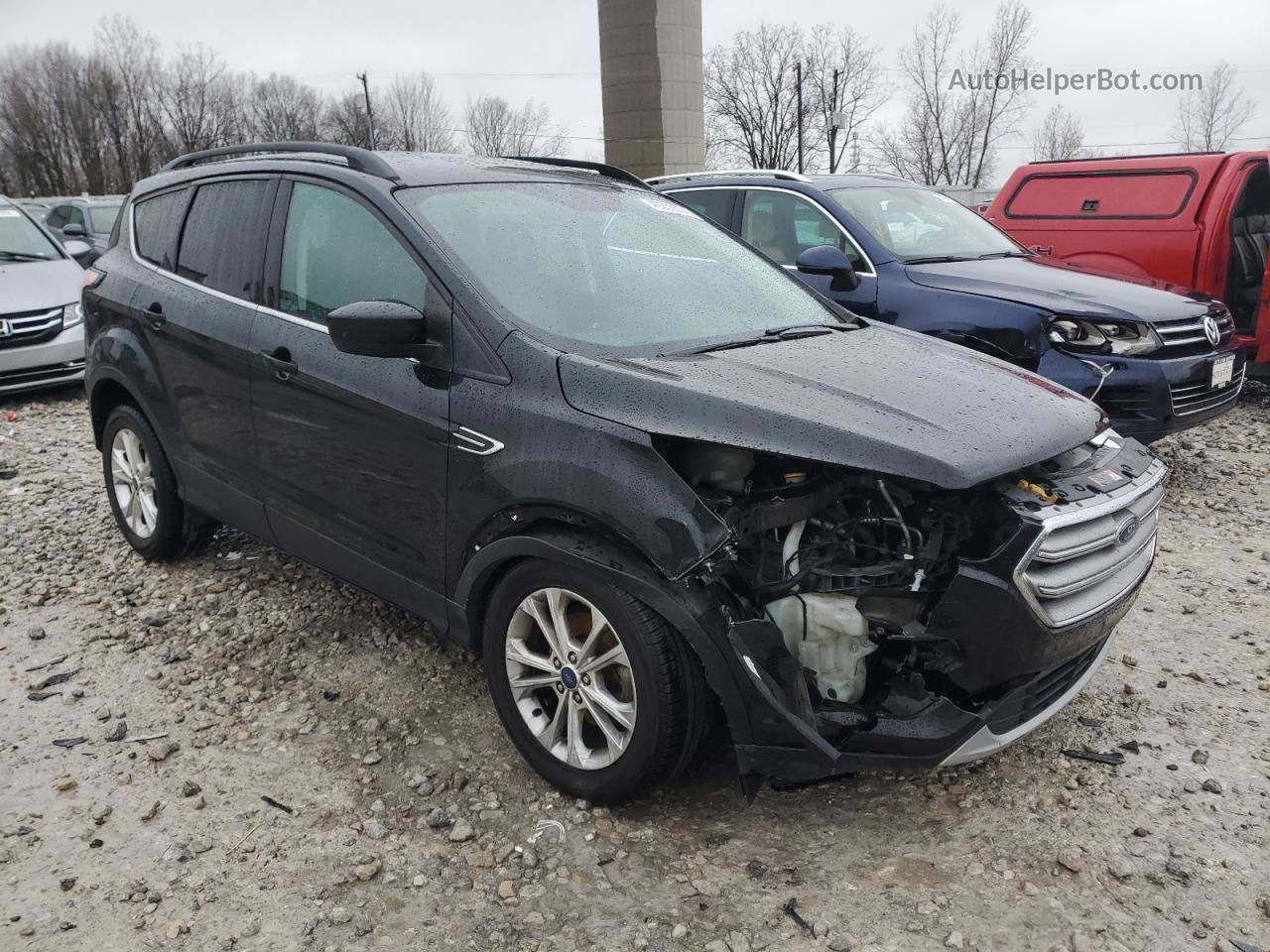 2017 Ford Escape Se Black vin: 1FMCU0GD4HUC72285