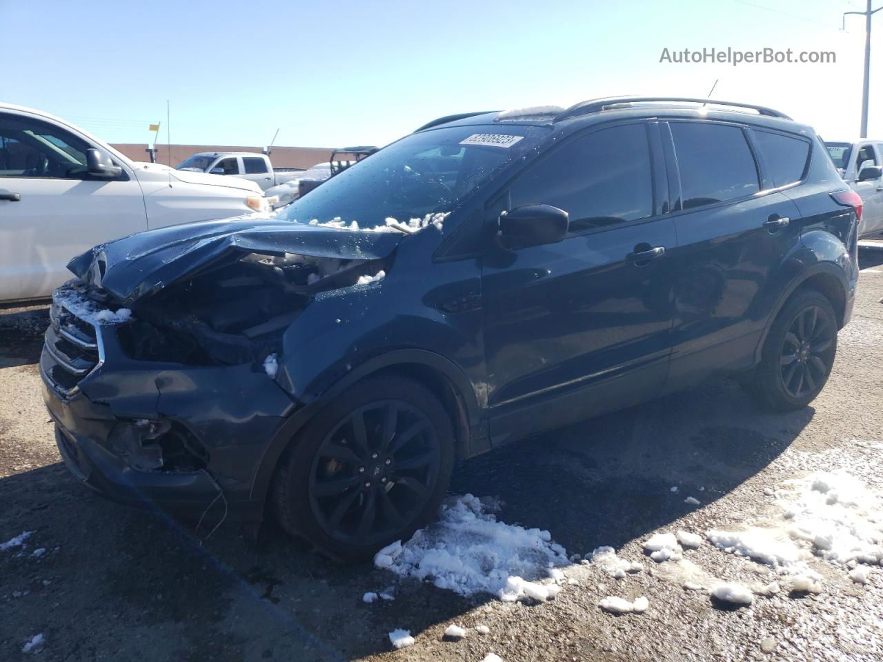 2019 Ford Escape Se Blue vin: 1FMCU0GD4KUA41703