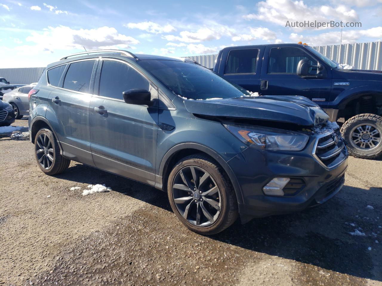 2019 Ford Escape Se Синий vin: 1FMCU0GD4KUA41703