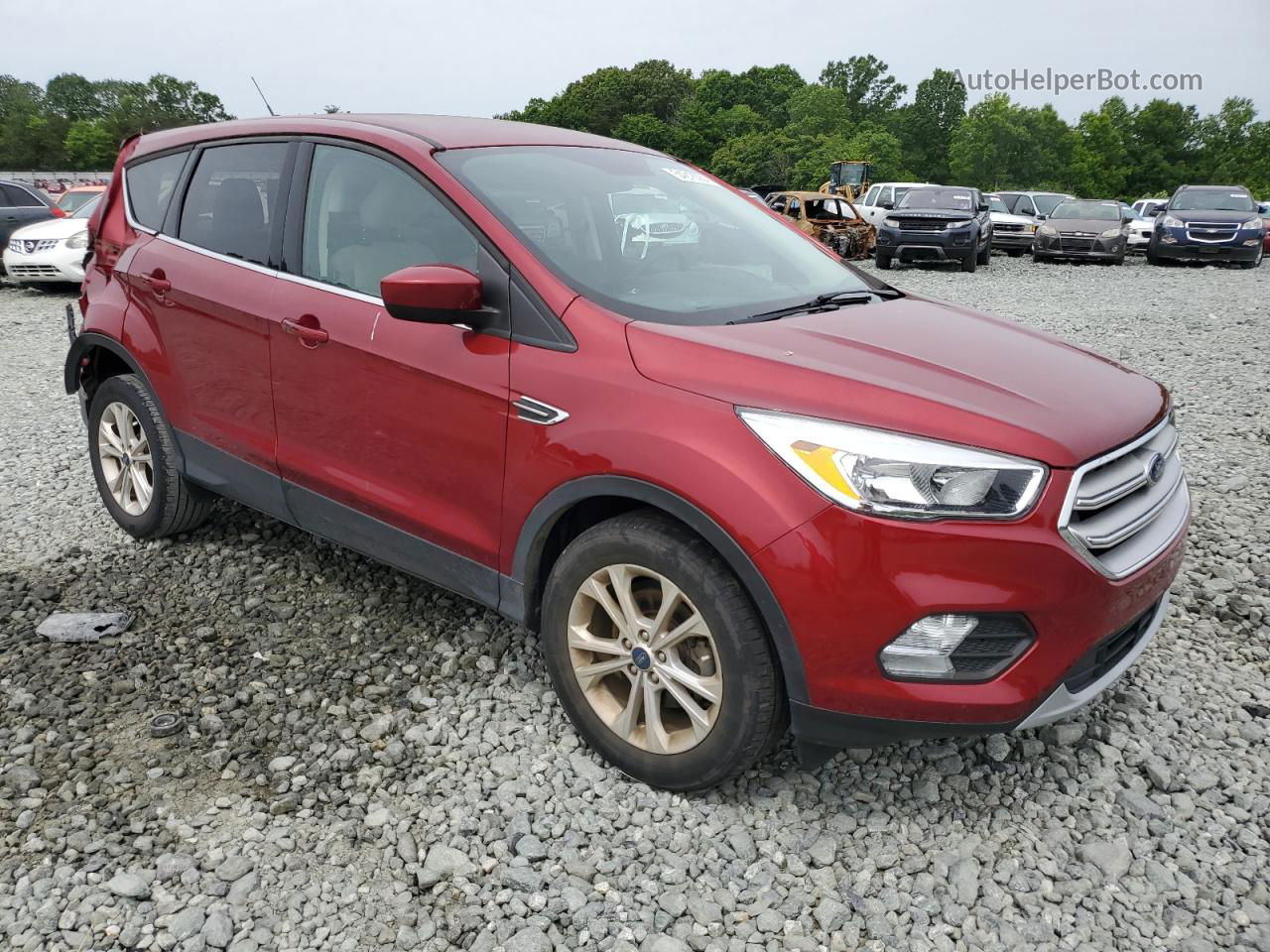 2019 Ford Escape Se Red vin: 1FMCU0GD4KUA88701