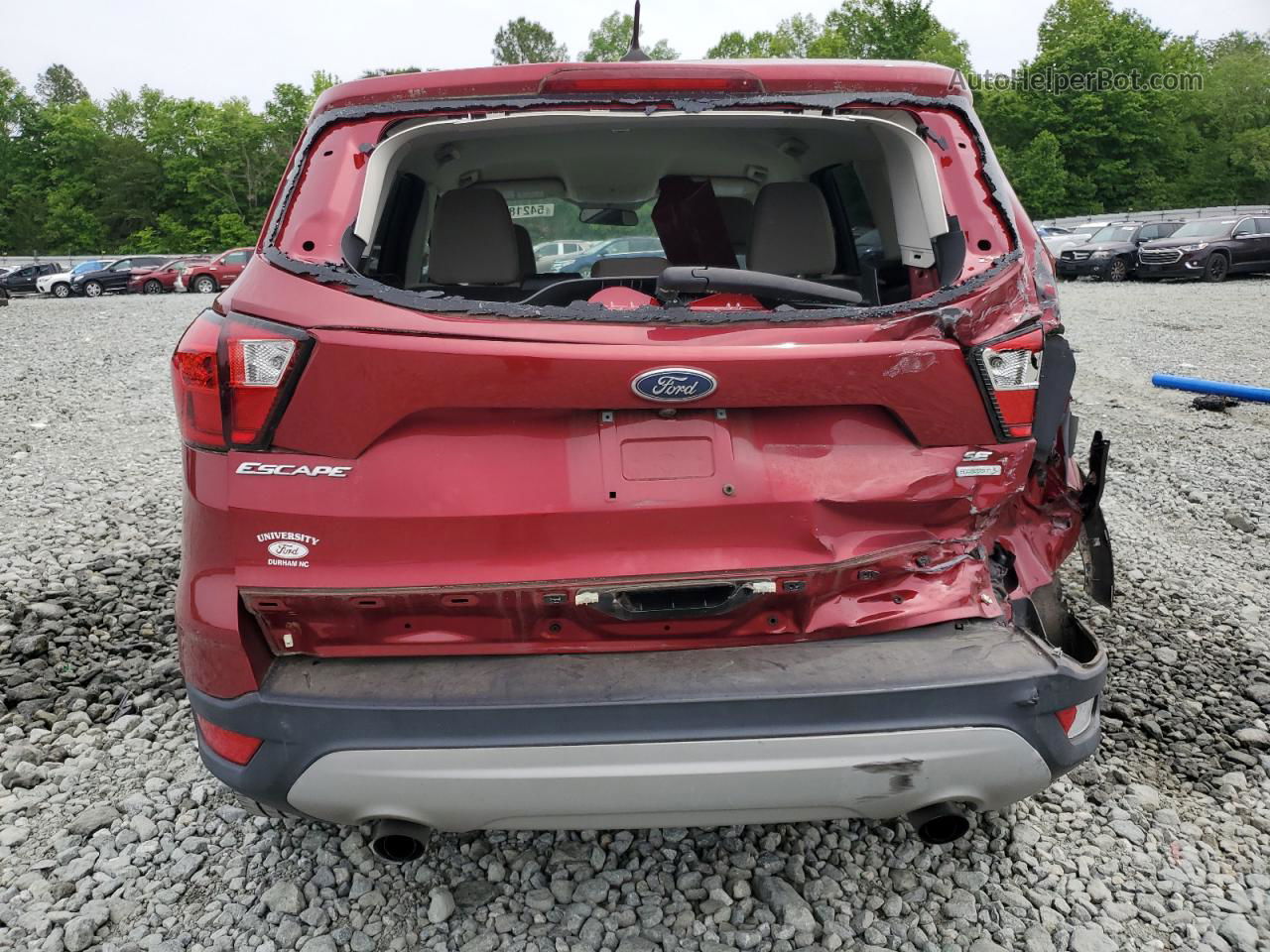 2019 Ford Escape Se Red vin: 1FMCU0GD4KUA88701