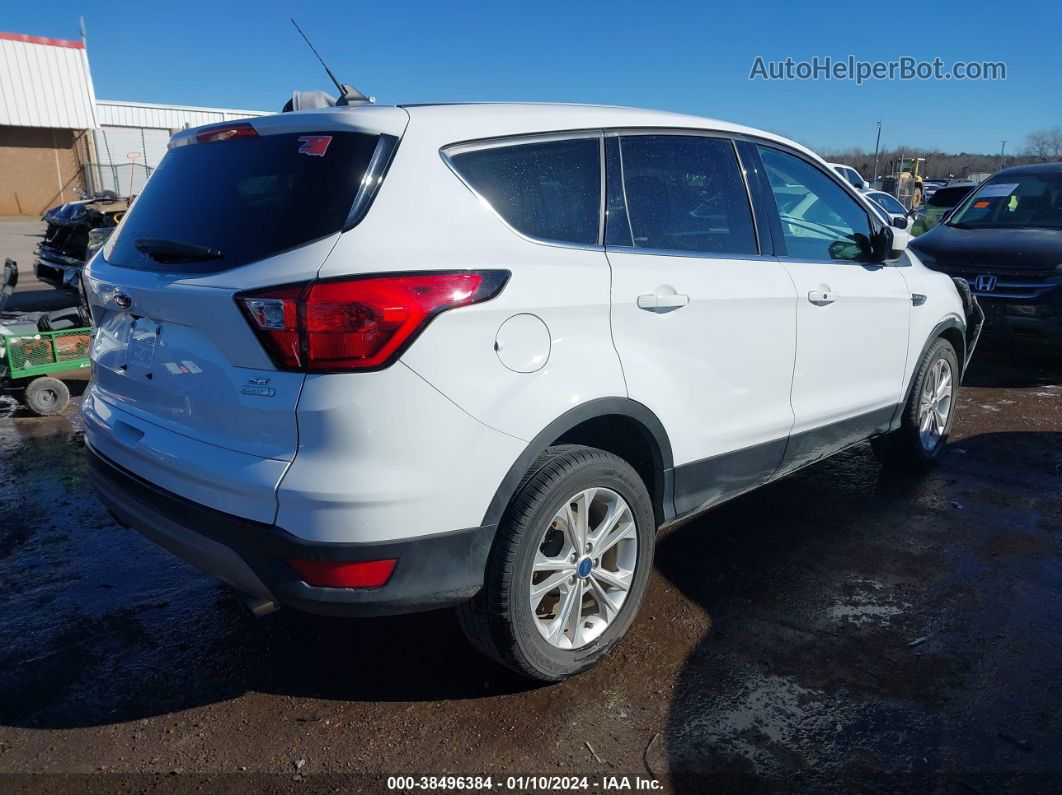 2019 Ford Escape Se White vin: 1FMCU0GD4KUB34706