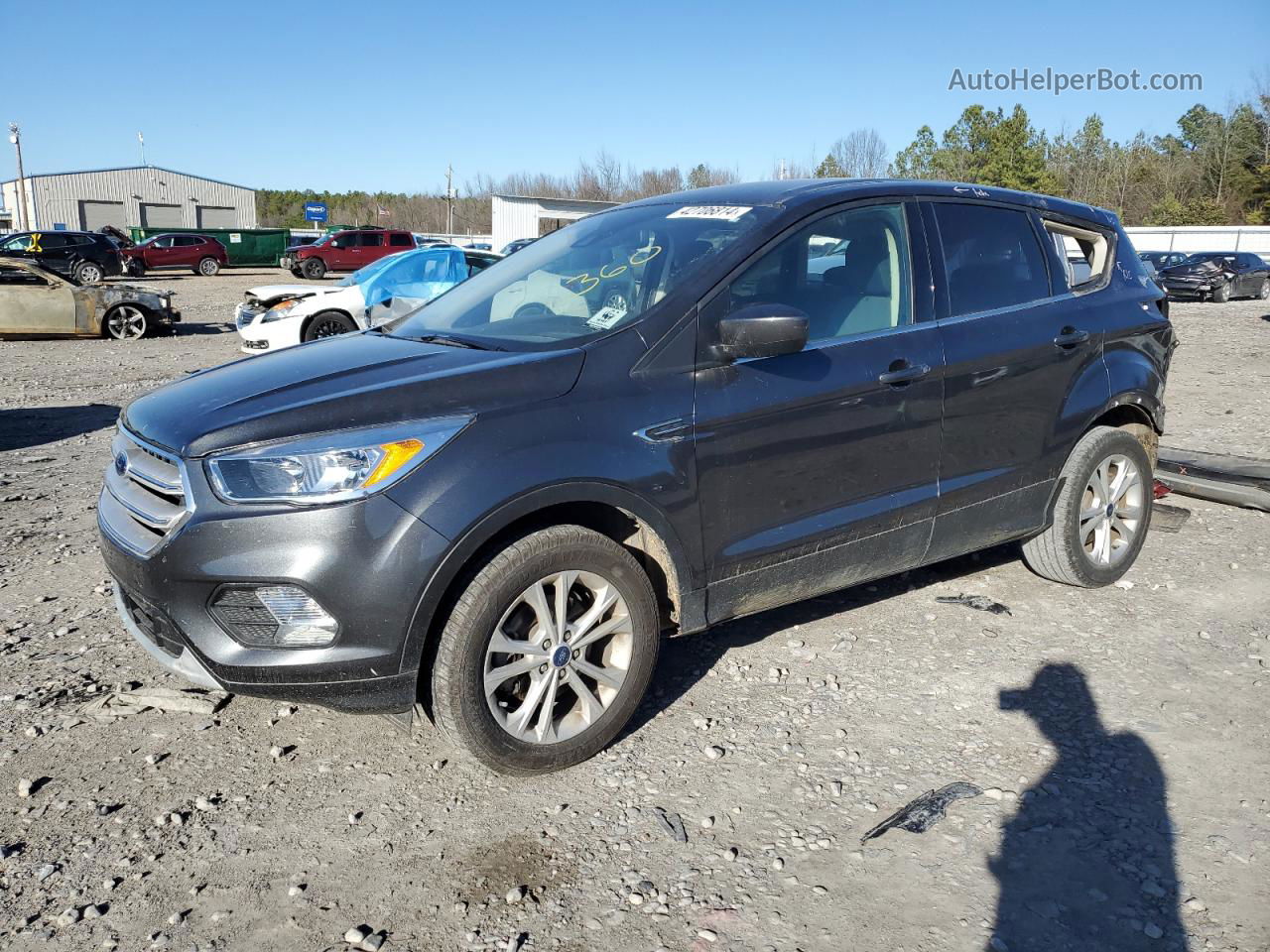 2019 Ford Escape Se Gray vin: 1FMCU0GD4KUB94467