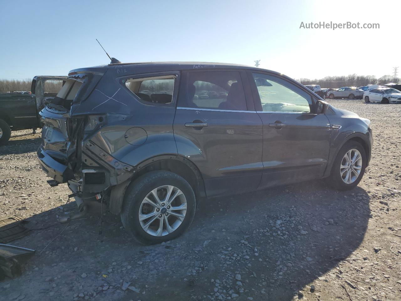 2019 Ford Escape Se Gray vin: 1FMCU0GD4KUB94467