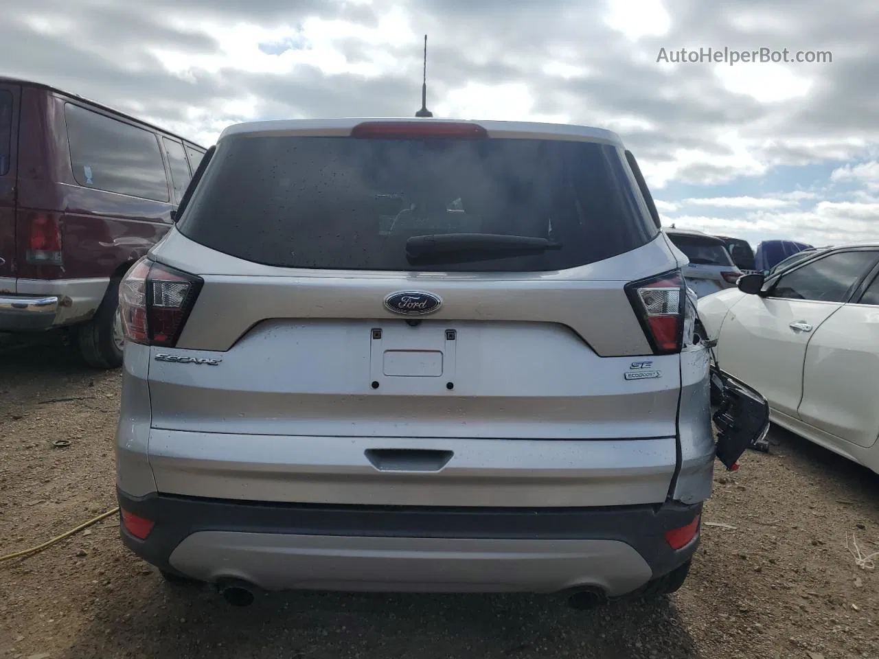 2017 Ford Escape Se Silver vin: 1FMCU0GD5HUD05827