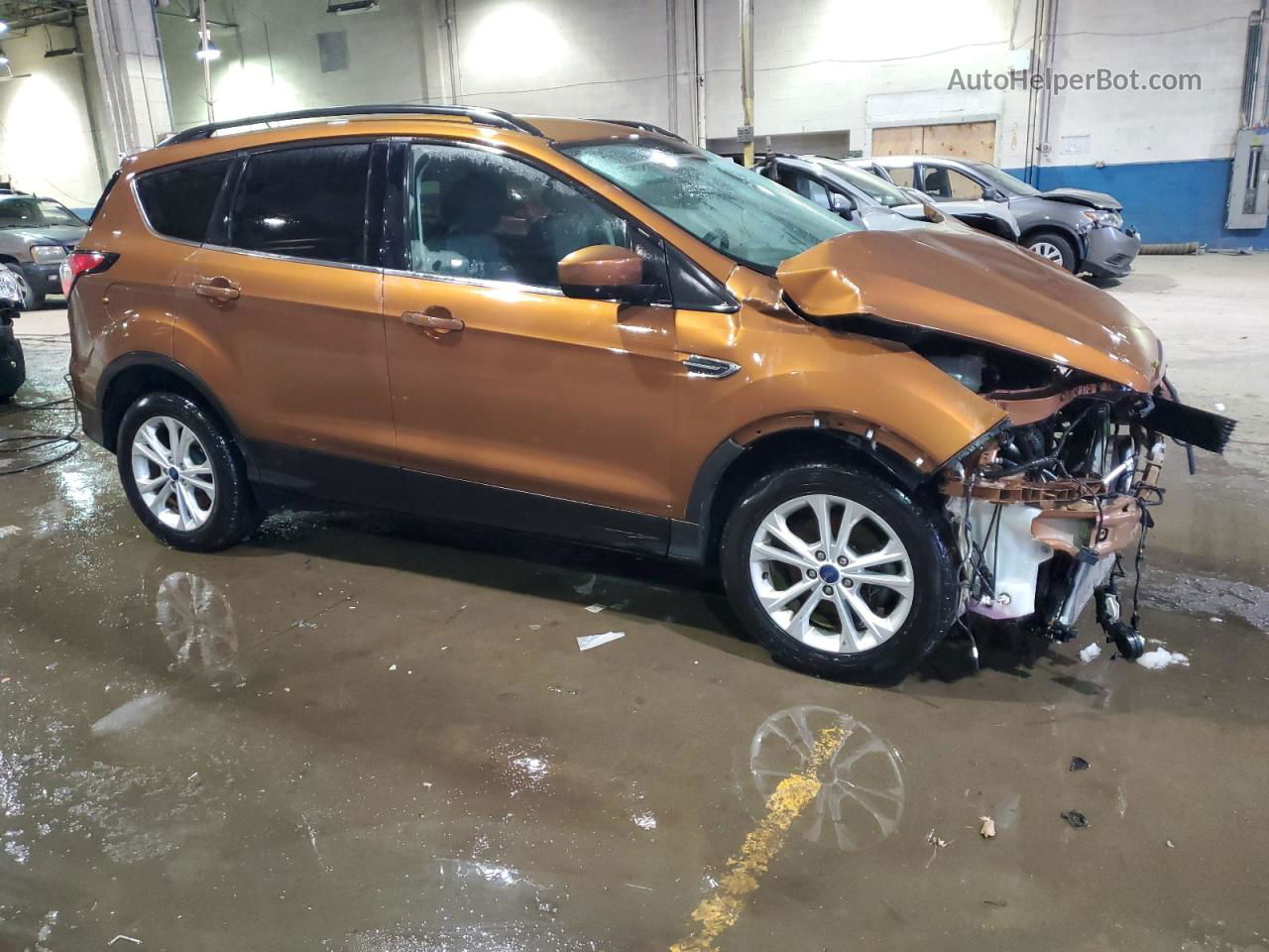 2017 Ford Escape Se Orange vin: 1FMCU0GD5HUD92404