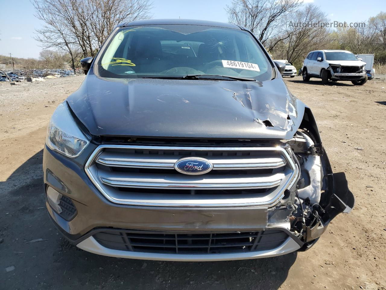 2017 Ford Escape Se Gray vin: 1FMCU0GD5HUE39270