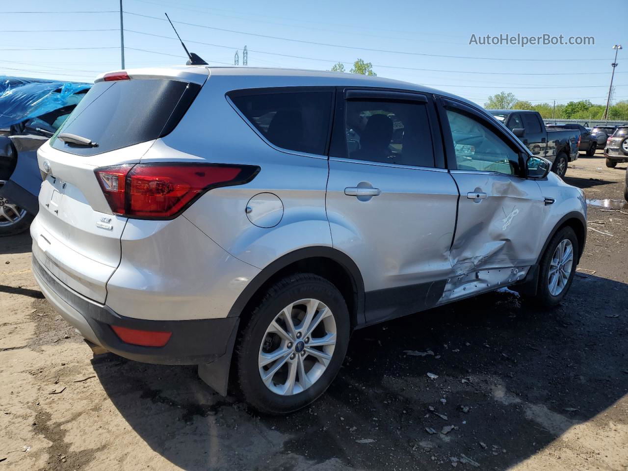 2019 Ford Escape Se Silver vin: 1FMCU0GD5KUA40026