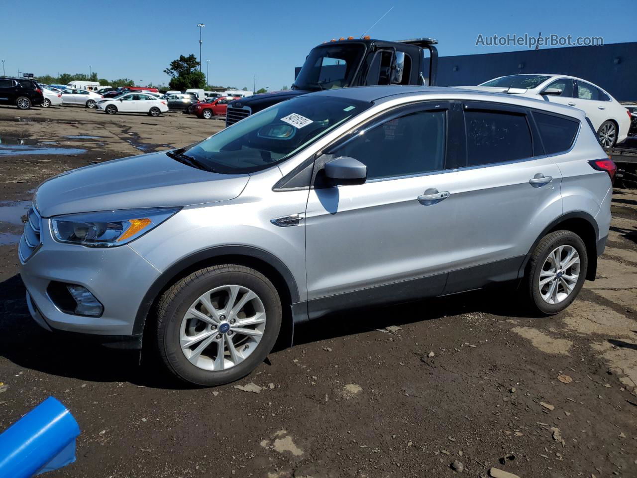 2019 Ford Escape Se Silver vin: 1FMCU0GD5KUA40026