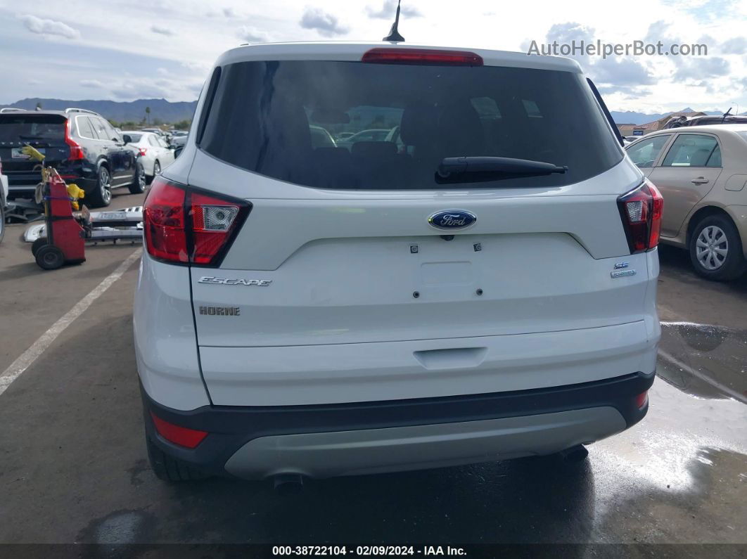 2019 Ford Escape Se White vin: 1FMCU0GD5KUA42083