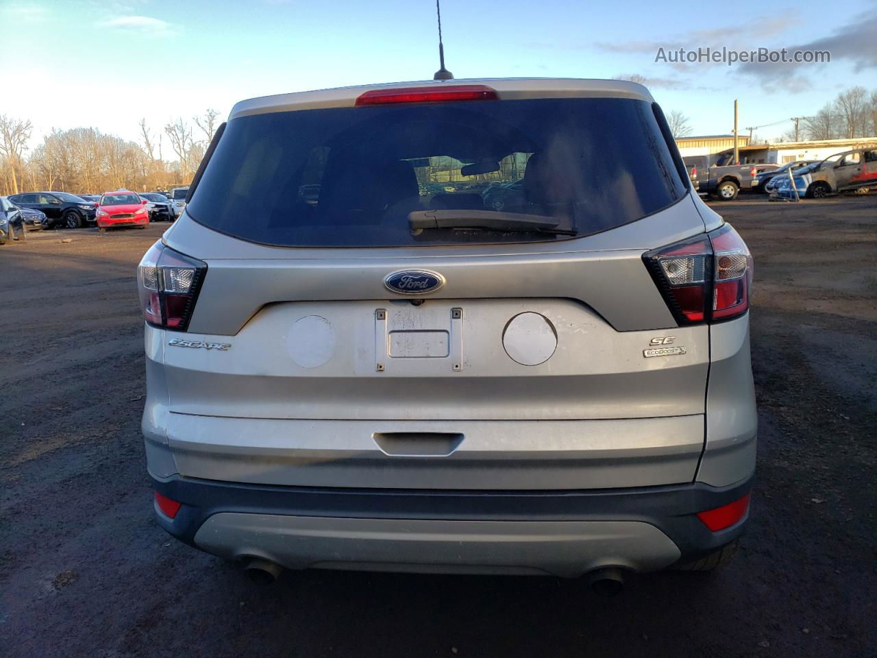 2017 Ford Escape Se Silver vin: 1FMCU0GD6HUA40593