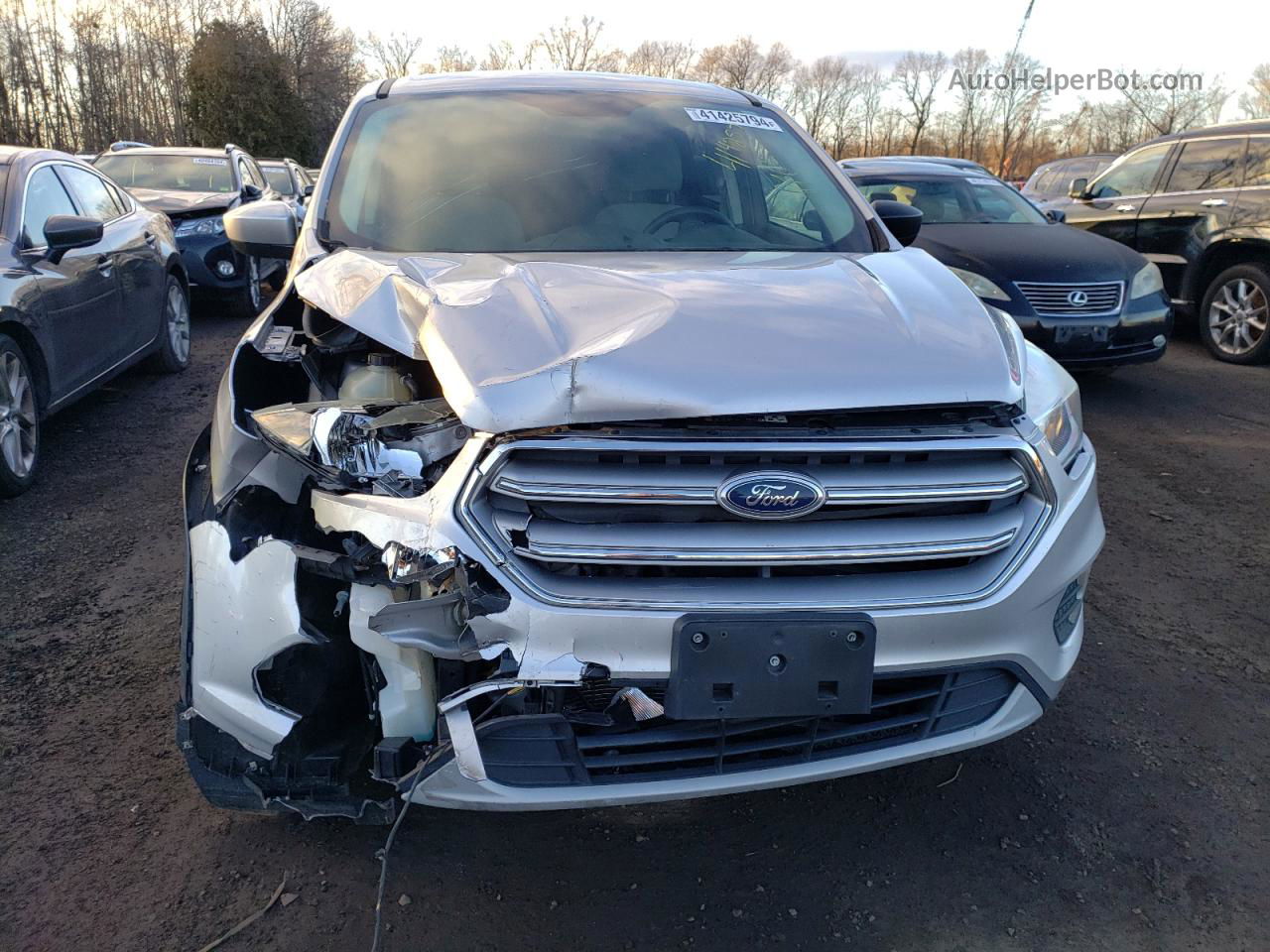 2017 Ford Escape Se Silver vin: 1FMCU0GD6HUA40593