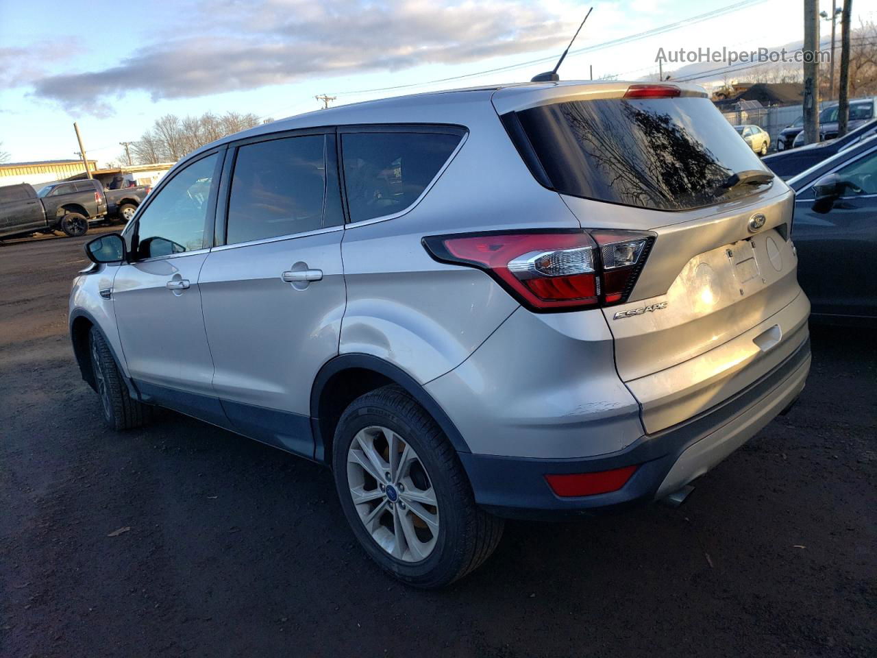 2017 Ford Escape Se Silver vin: 1FMCU0GD6HUA40593