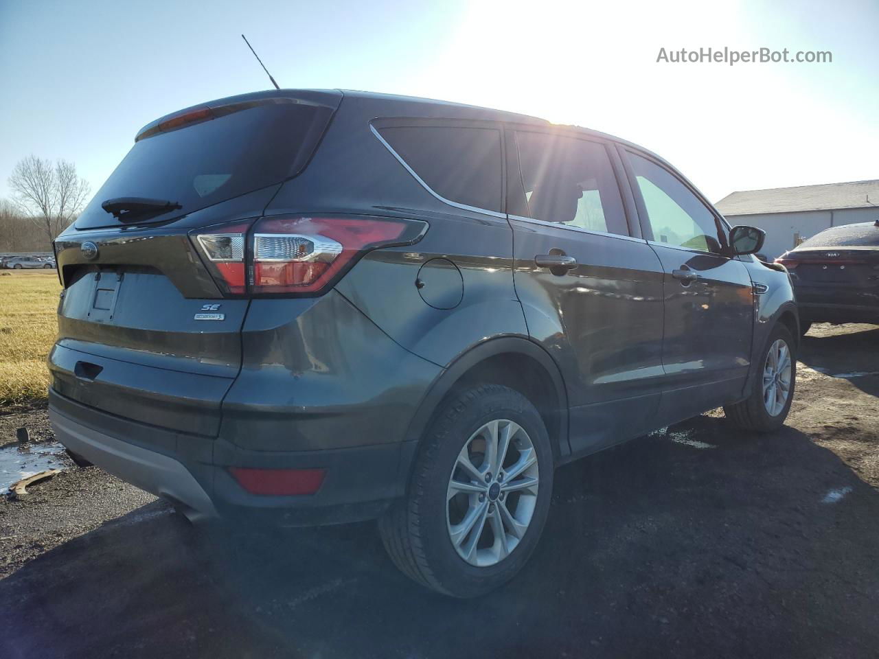 2017 Ford Escape Se Gray vin: 1FMCU0GD6HUA43896