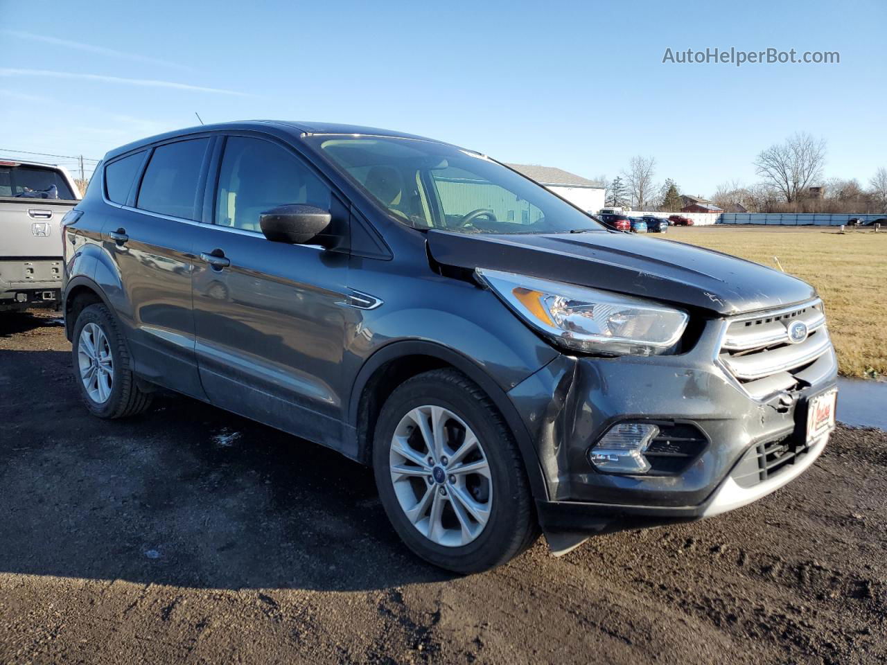 2017 Ford Escape Se Gray vin: 1FMCU0GD6HUA43896