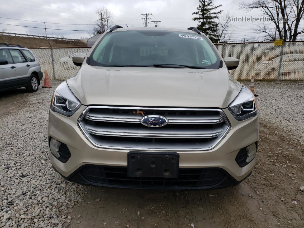 2017 Ford Escape Se Beige vin: 1FMCU0GD6HUC88584