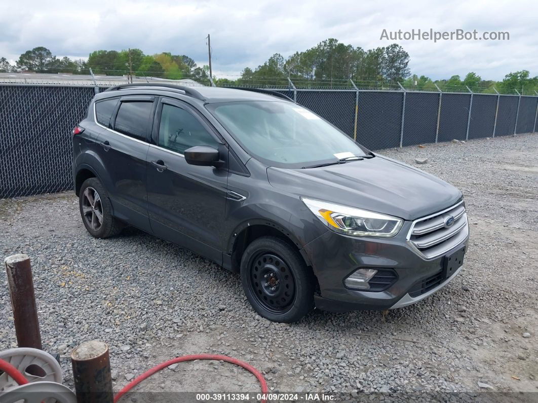 2017 Ford Escape Se Gray vin: 1FMCU0GD6HUD18635