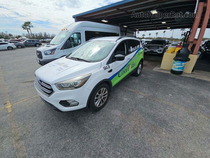 2017 Ford Escape Se White vin: 1FMCU0GD6HUD24936