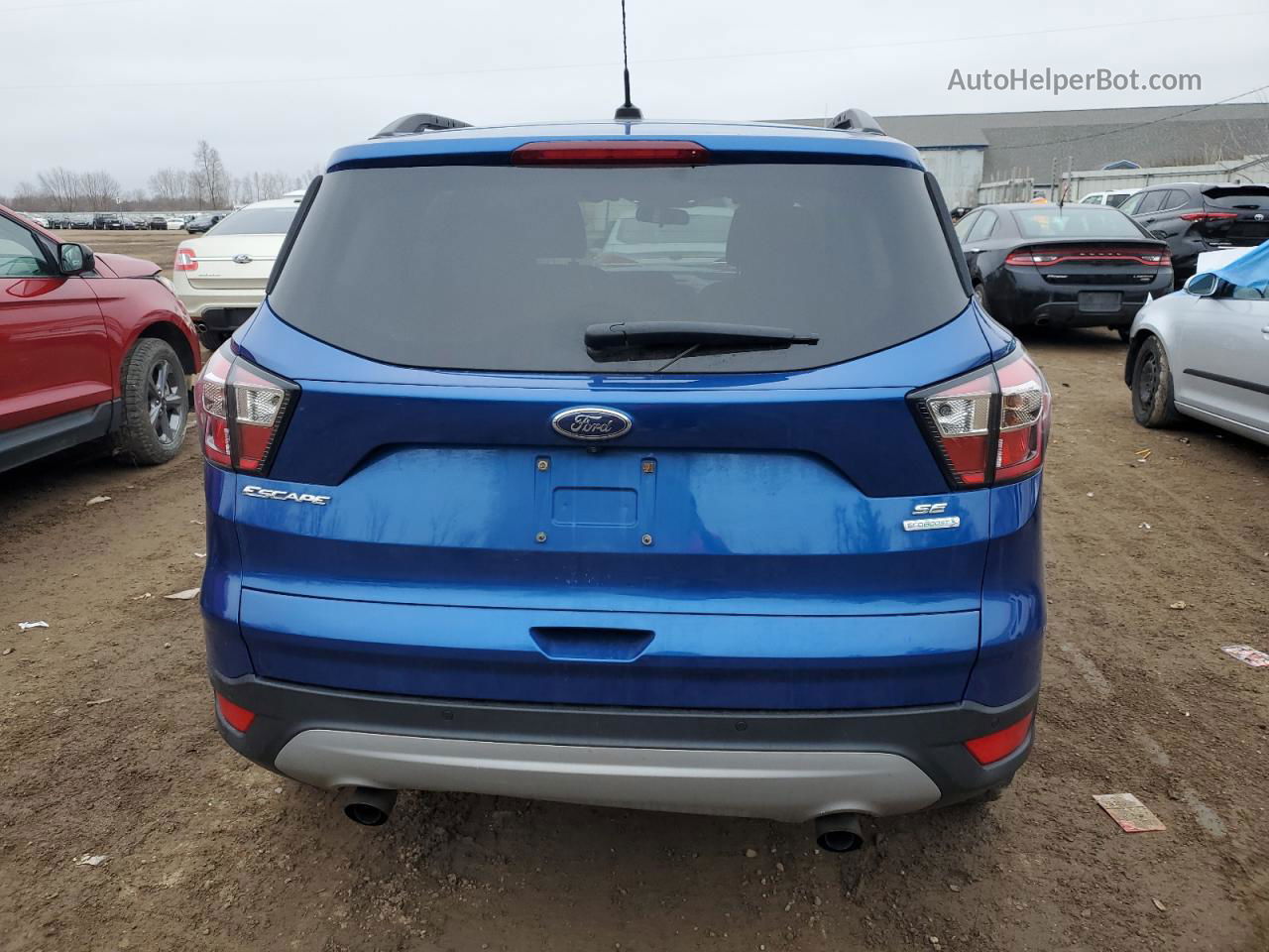 2017 Ford Escape Se Синий vin: 1FMCU0GD6HUE45644