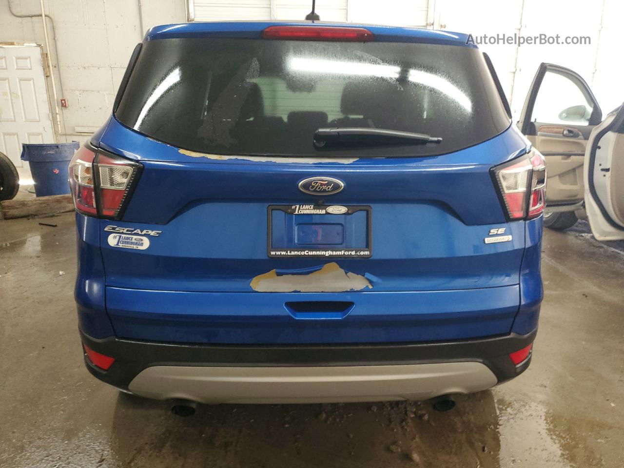 2017 Ford Escape Se Синий vin: 1FMCU0GD6HUE63559