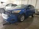 2017 Ford Escape Se Синий vin: 1FMCU0GD6HUE63559