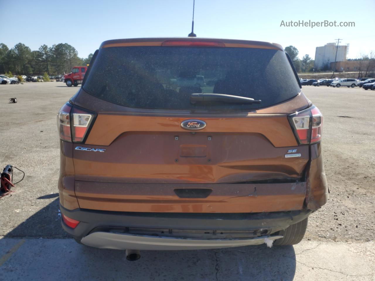 2017 Ford Escape Se Orange vin: 1FMCU0GD6HUE83813