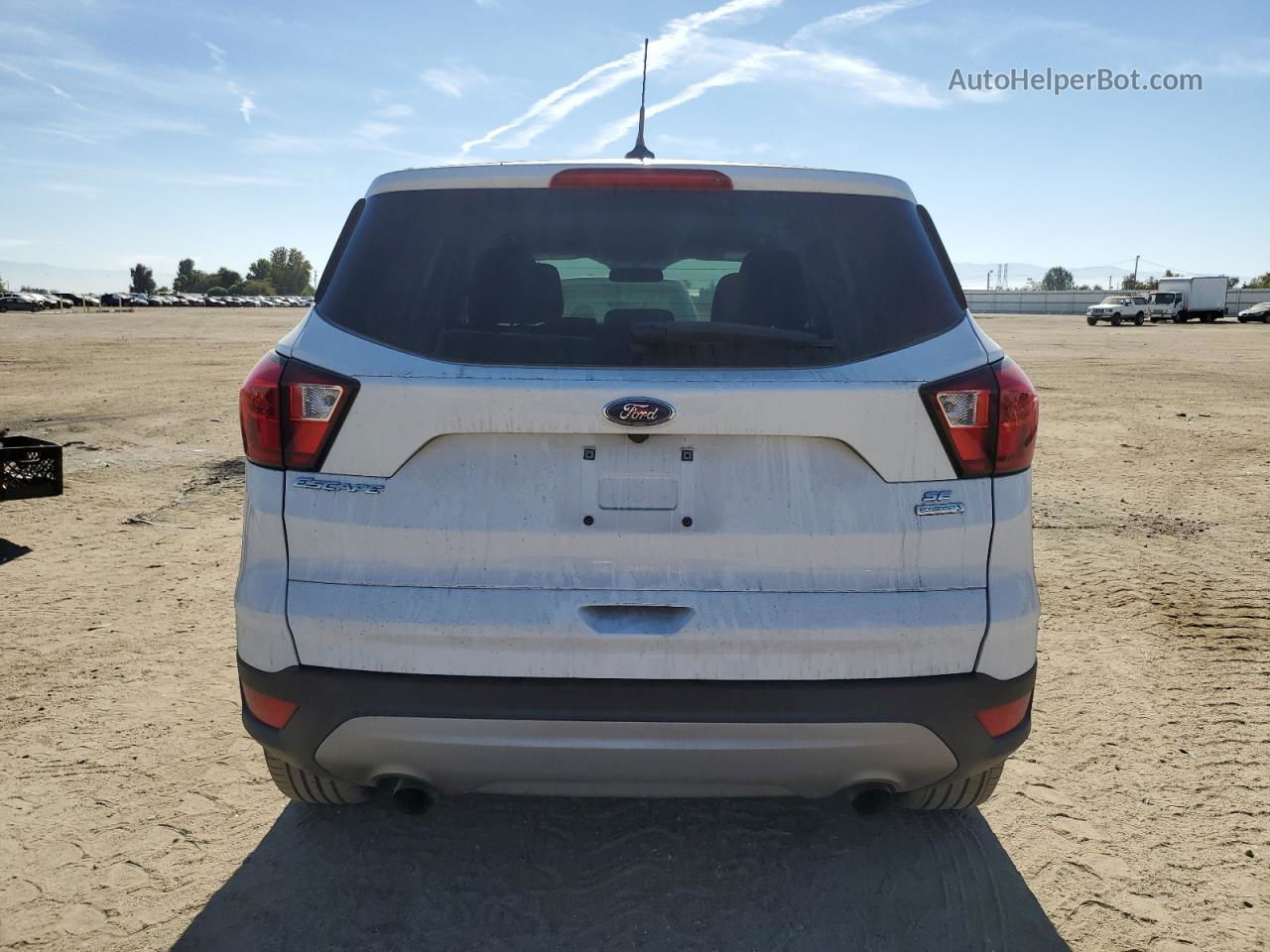 2019 Ford Escape Se White vin: 1FMCU0GD6KUC54989