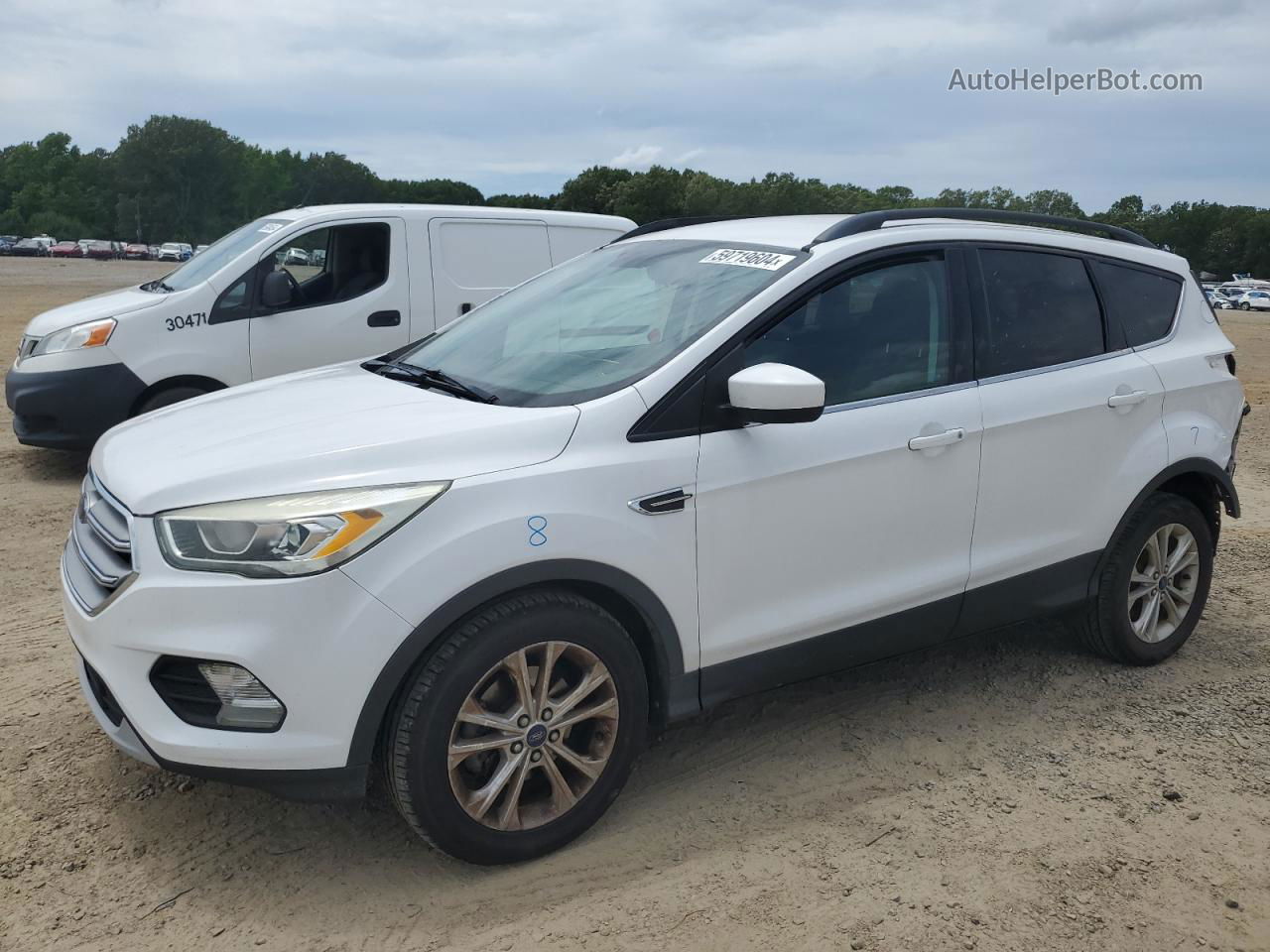 2017 Ford Escape Se White vin: 1FMCU0GD7HUC13814