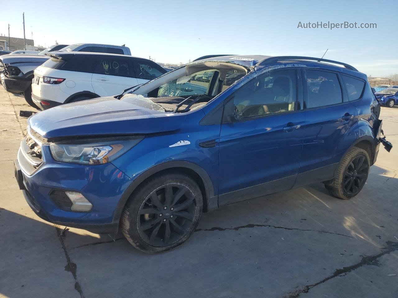 2019 Ford Escape Se Blue vin: 1FMCU0GD7KUB25949