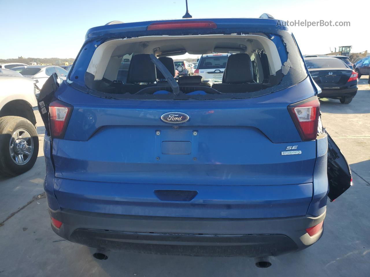 2019 Ford Escape Se Синий vin: 1FMCU0GD7KUB25949