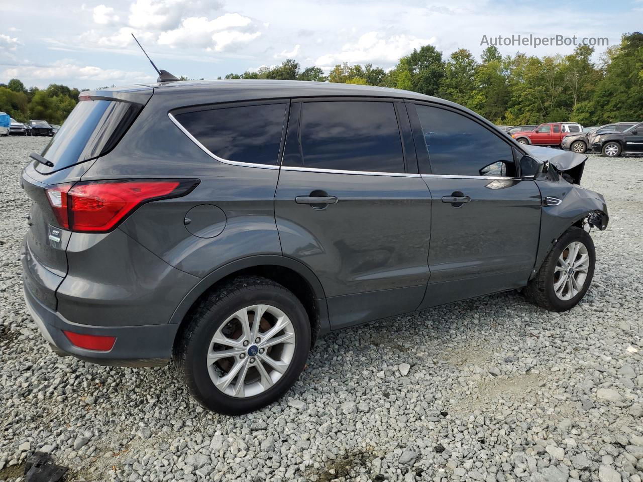 2019 Ford Escape Se Gray vin: 1FMCU0GD7KUB64363