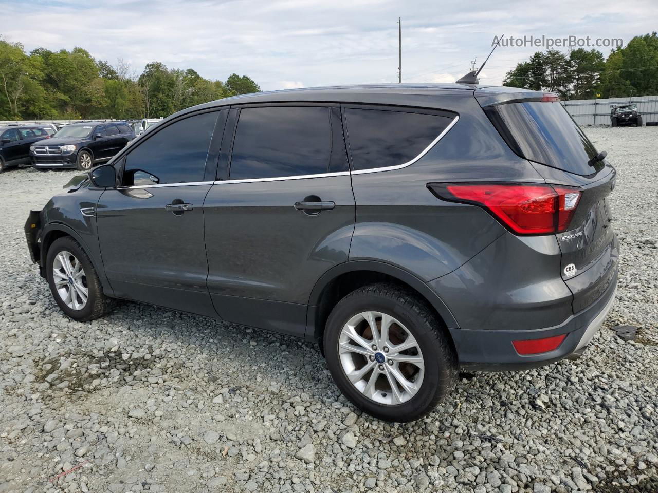 2019 Ford Escape Se Gray vin: 1FMCU0GD7KUB64363