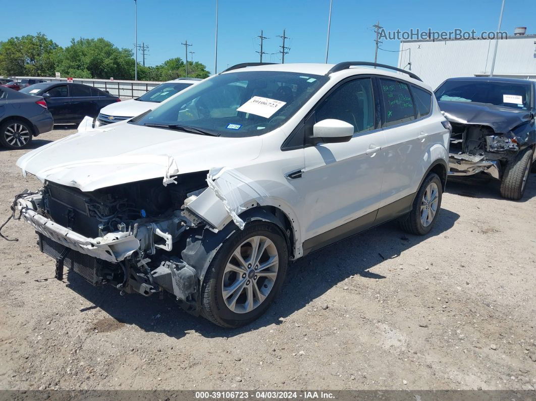 2017 Ford Escape Se White vin: 1FMCU0GD8HUD28258